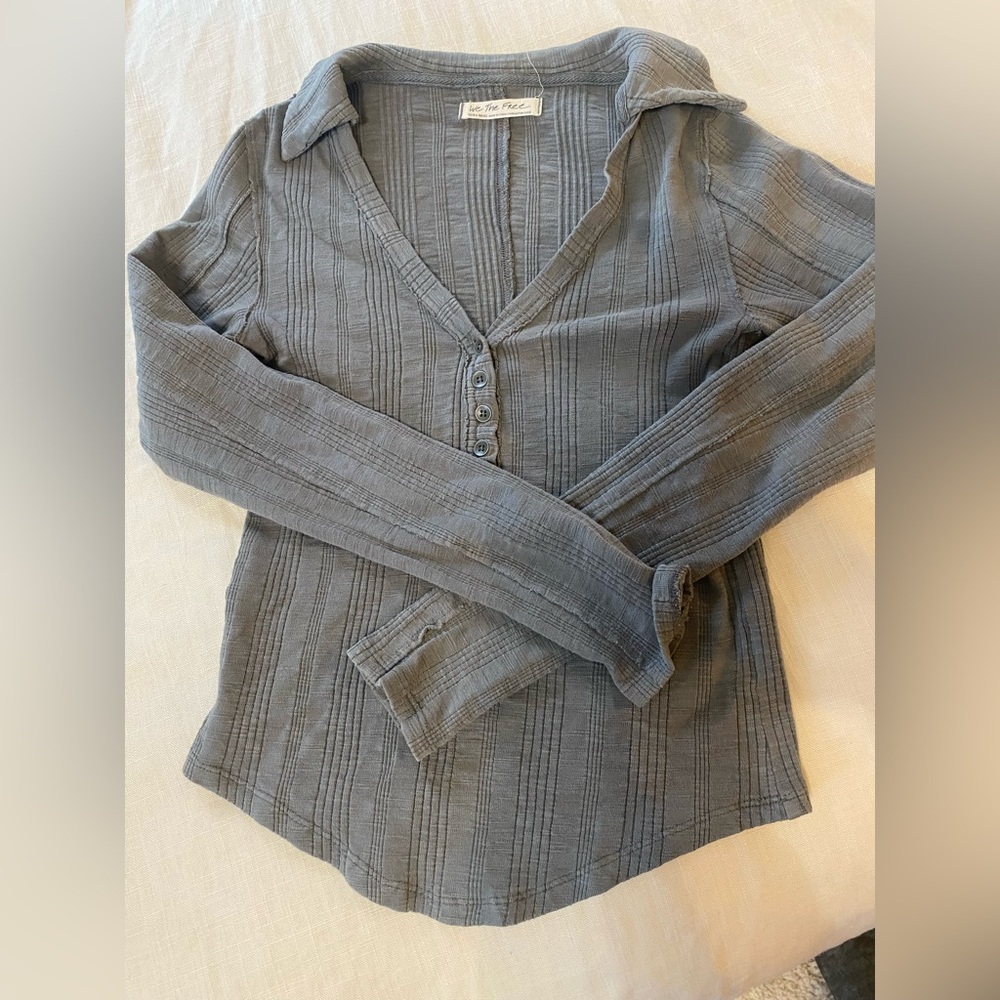Collared long sleeve, Free People sweater